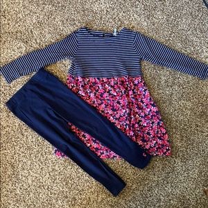 Joules Girls, Size 6Y Dress and Leggings
